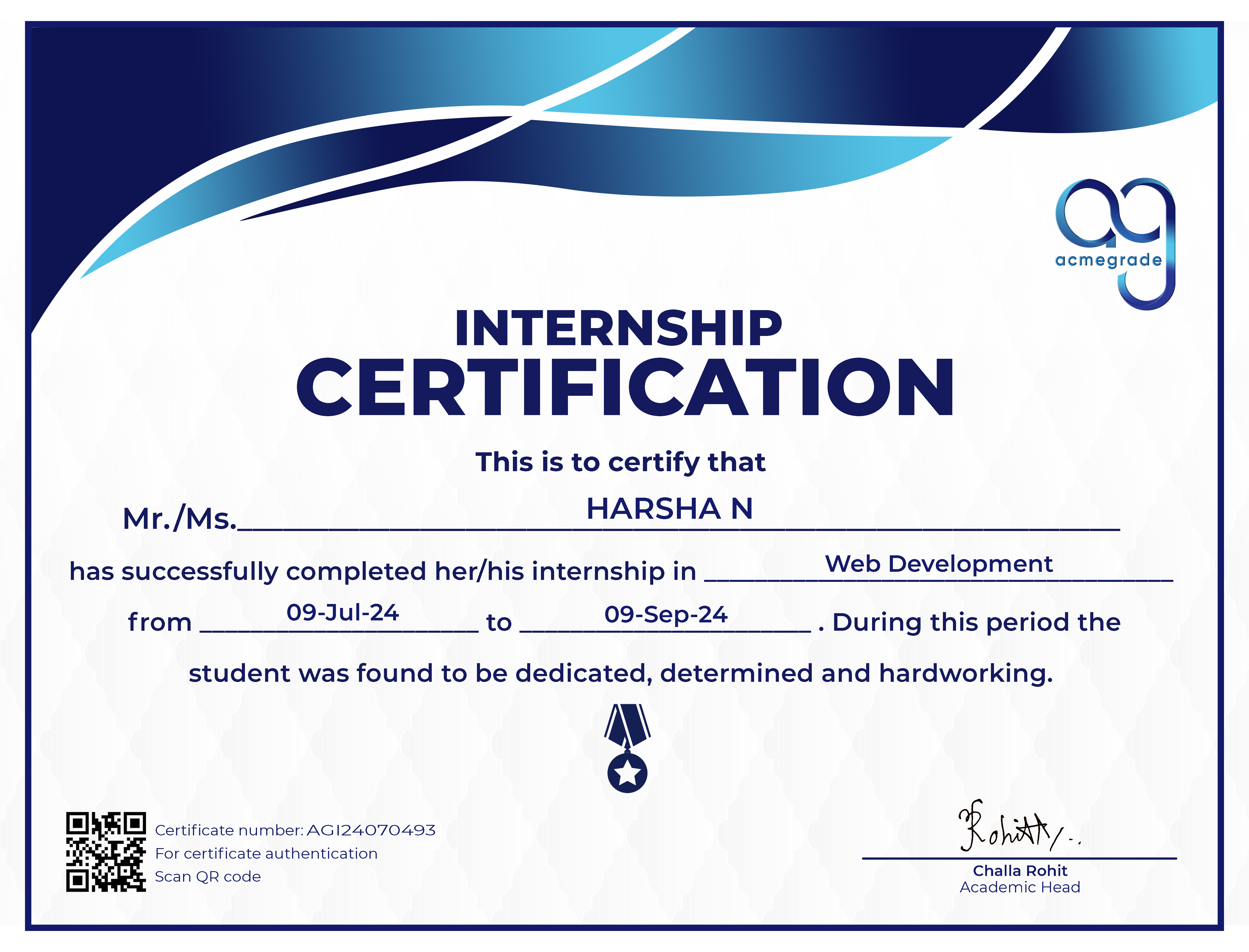 Excellency Certificate