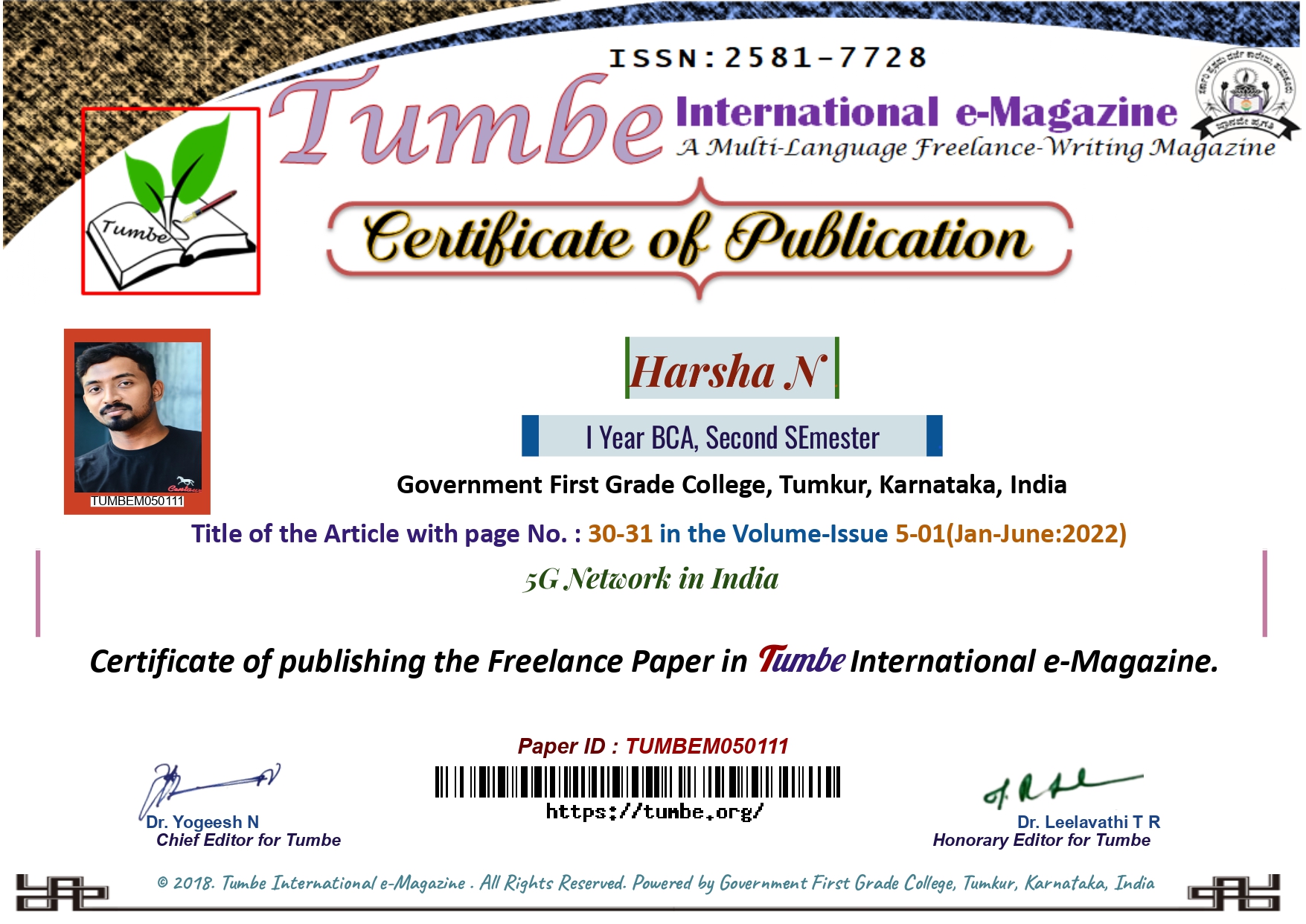 Tumbe International E-Magazine 2